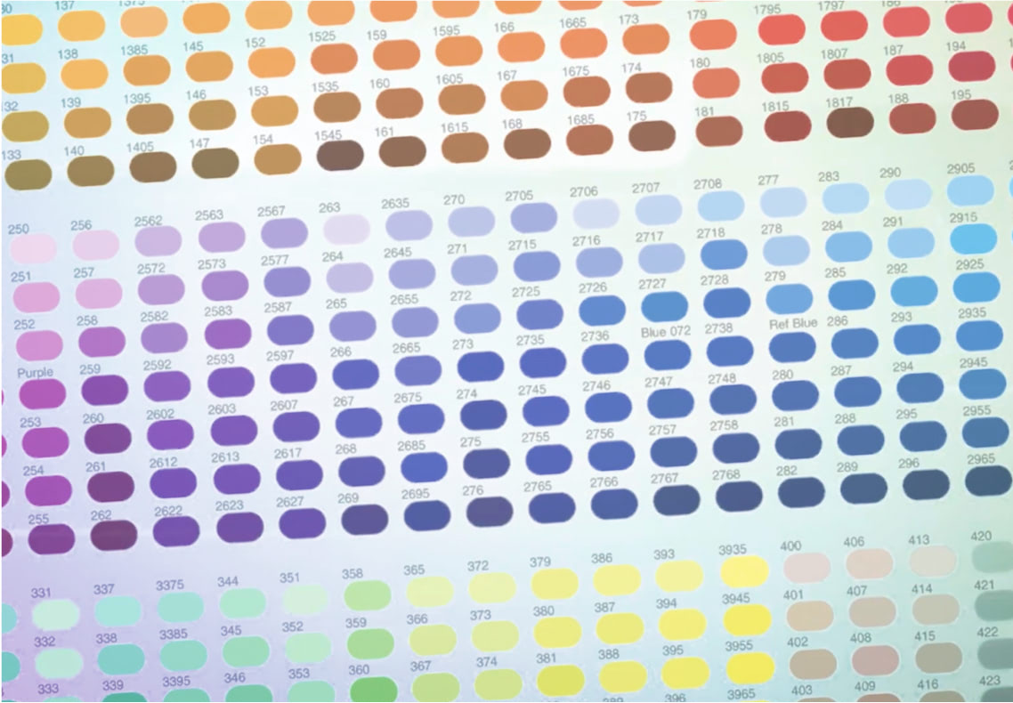 Color Match video thumbnail. Grid of colors.